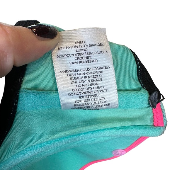 Shade Shore Bikini Top Strapless Womens Padded Wired Adjustable Push Up 90s 38B - Picture 9 of 10